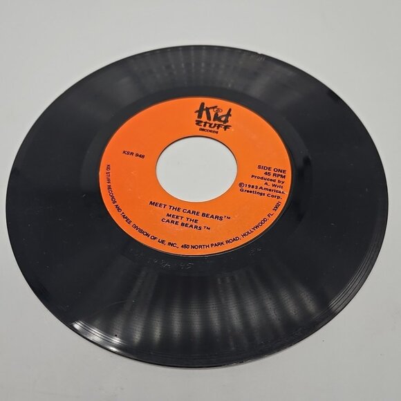 Meet The Care Bears Kid Stuff 45 RPM Vinyl Record - Picture 1 of 3